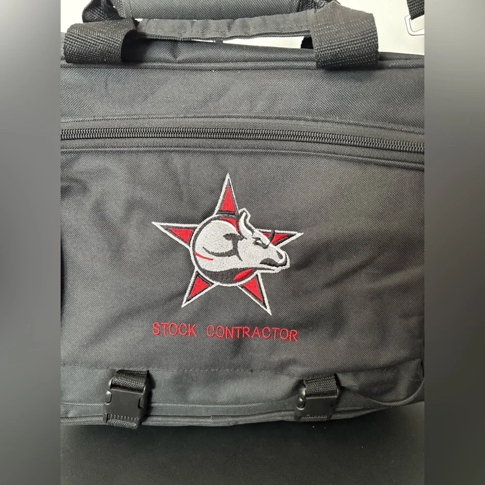 New: Vintage PBR Large Logo Stock Contractor Black Laptop/Messenger Bag.Western